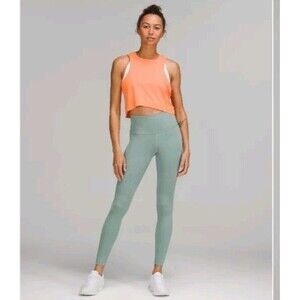 Lululemon Wunder Train High-Rise Tight 28"Misty Glade W5DJ0S Everlux Size 8